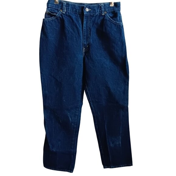 Womens MOM JEANS  29x30 16 Short True Vtg 80s Chic HIGH WAIST DENIM DISCO USA - Picture 4 of 8